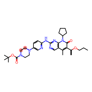 1-Piperazinecarboxylic acid, 4-[6-[[8-cyclopentyl-7,8-dihydro-5-methyl-7-oxo-6-(1-propoxyethenyl)pyrido[2,3-d]pyrimidin-2-yl]amino]-3-pyridinyl]-, 1,1-dimethylethyl ester