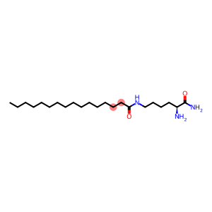 Hexadecanamide, N-[(5S)-5,6-diamino-6-oxohexyl]-