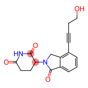 3-(4-(4-hydroxybut-1-yn-1-yl)-1-oxoisoindolin-2-yl)piperidine-2,6-dione