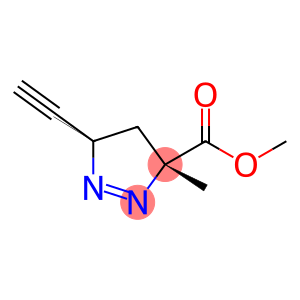 3H-Pyrazole-3-carboxylicacid,5-ethynyl-4,5-dihydro-3-methyl-,methylester,(3R,5R)-rel-(9CI)