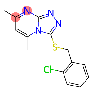 1,2,4-Triazolo[4,3-a]pyrimidine, 3-[[(2-chlorophenyl)methyl]thio]-5,7-dimethyl-