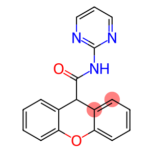 N-(2-pyrimidinyl)-9H-xanthene-9-carboxamide