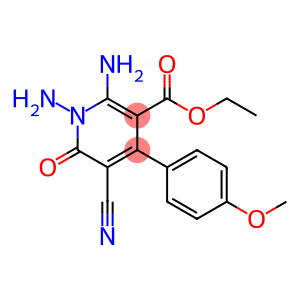 ETHYL 1,2-DIAMINO-5-CYANO-4-(4-METHOXYPHENYL)-6-OXO-1,6-DIHYDRO-3-PYRIDINECARBOXYLATE