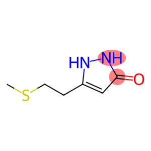 3H-Pyrazol-3-one,  1,2-dihydro-5-[2-(methylthio)ethyl]-