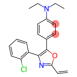 4-[4-(2-CHLOROPHENYL)-2-VINYLOXAZOL-5-YL]-N,N-DIETHYLANILINE