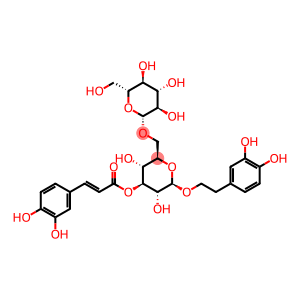 β-D-Glucopyranoside, 2-(3,4-dihydroxyphenyl)ethyl 6-O-β-D-glucopyranosyl-, 3-[(2E)-3-(3,4-dihydroxyphenyl)-2-propenoate]