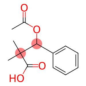 Benzenepropanoic acid, -ba--(acetyloxy)--alpha-,-alpha--dimethyl- (9CI)
