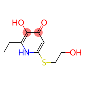 4(1H)-Pyridinone, 2-ethyl-3-hydroxy-6-[(2-hydroxyethyl)thio]- (9CI)