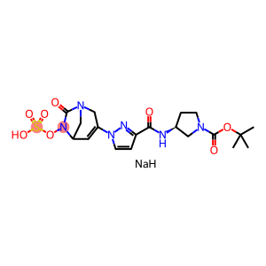 1-PYRROLIDINECARBOXYLIC ACID, 3-[[[1-[7-OXO-6- (SULFOOXY)-1,6-DIAZABICYCLO[3.2.1]OCT-3-EN-3-YL] -1H-