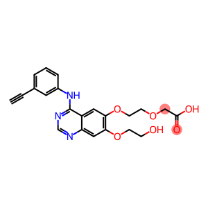 Acetic acid, 2-[2-[[4-[(3-ethynylphenyl)amino]-7-(2-hydroxyethoxy)-6-quinazolinyl]oxy]ethoxy]