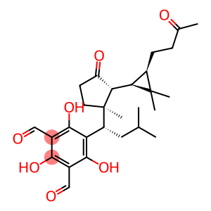 5-[(1S)-1-[(1R,2R)-2-[(1R,3R)-2,2-dimethyl-3-(3-oxobutyl)cyclopropyl]-1-methyl-3-oxocyclopentyl]-3-methylbutyl]-2,4,6-trihydroxybenzene-1,3-dicarbaldehyde