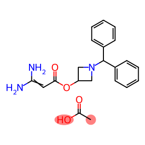 1-二苯甲基氮杂环丁-3-基 3,3-二氨基丙烯酸酯乙酸盐