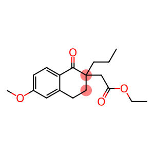 Ethyl 2-(6-methoxy-1-oxo-2-propyl-1,2,3,4-tetrahydronaphthalen-2-yl)acetate