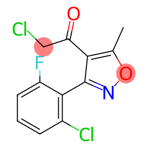 2-chloro-1-[3-(2-chloro-6-fluorophenyl)-5-methyl-4-isoxazolyl]ethanone