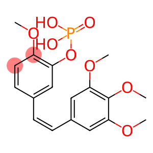 Phenol, 2-methoxy-5-[(1Z)-2-(3,4,5-trimethoxyphenyl)ethenyl]-, 1-(dihydrogen phosphate)