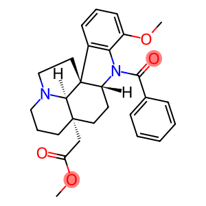 1-Benzoyl-17-methoxyaspidospermidin-21-oic acid methyl ester