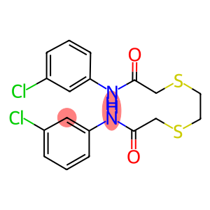 2-[(2-([2-(3-CHLOROANILINO)-2-OXOETHYL]SULFANYL)ETHYL)SULFANYL]-N-(3-CHLOROPHENYL)ACETAMIDE