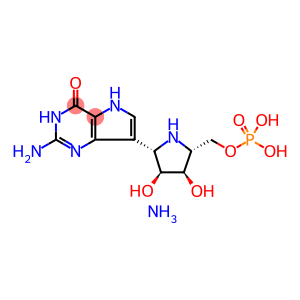 4H-Pyrrolo3,2-dpyrimidin-4-one, 2-amino-7-(2S,3S,4R,5R)-3,4-dihydroxy-5-(phosphonooxy)methyl-2-pyrrolidinyl-1,5-dihydro-, diammonium salt