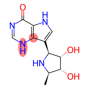 4H-Pyrrolo3,2-dpyrimidin-4-one, 7-(2S,3S,4R,5R)-3,4-dihydroxy-5-methyl-2-pyrrolidinyl-1,5-dihydro-