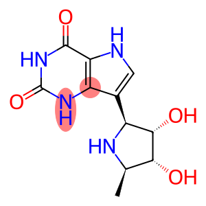 1H-Pyrrolo3,2-dpyrimidine-2,4(3H,5H)-dione, 7-(2S,3S,4R,5R)-3,4-dihydroxy-5-methyl-2-pyrrolidinyl-