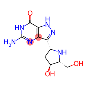 7H-Pyrazolo4,3-dpyrimidin-7-one, 5-amino-1,4-dihydro-3-(2R,4S,5R)-4-hydroxy-5-(hydroxymethyl)-2-pyrrolidinyl-