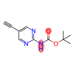 2-Methyl-2-propanyl (5-ethynyl-2-pyrimidinyl)carbamate