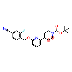 tert-butyl 4-(6-((4-cyano-2-fluorobenzyl)oxy)pyridin-2-yl)piperidine-1-carboxylate