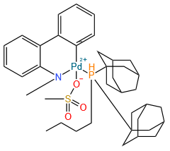 Palladium, [butylbis(tricyclo[3.3.1.13,7]dec-1-yl)phosphine](methanesulfonato-κO)[2'-(methylamino-κN)[1,1'-biphenyl]-2-yl-κC]-