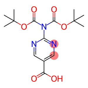 2-{双叔丁氧羰基氨基}嘧啶-5-甲酸