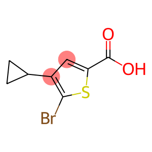 5-bromo-4-cyclopropyl-2-thiophenecarboxylic acid