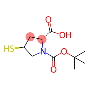 (2R,4S)-1-叔丁氧羰基-4-硫烷基-吡咯烷-2-甲酸