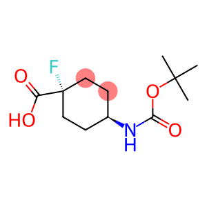 (1S,4S)-4-((叔丁氧基羰基)氨基)-1-氟环己烷-1-羧酸