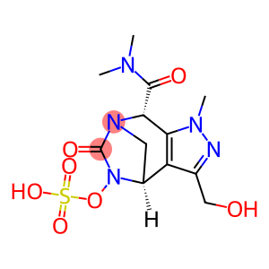 1H-4,7-Methanopyrazolo[3,4-e][1,3]diazepine8-carboxamide, 4,5,6,8-tetrahydro-3-(hydroxy methyl)-N,N,1-trimethyl-6-oxo-5-(sulfooxy)-, (4R,7R,8S)-rel