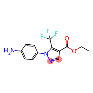 1H-Pyrazole-4-carboxylic acid, 1-(4-aminophenyl)-5-(trifluoromethyl)-, ethyl ester