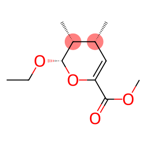 2H-Pyran-6-carboxylicacid,2-ethoxy-3,4-dihydro-3,4-dimethyl-,methylester,(2R,3S,4S)-rel-(9CI)