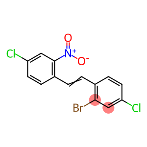 (E)-2-bromo-4-chloro-1-(4-chloro-2-nitrostyryl)benzene