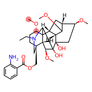 20-Ethyl-4-[(anthraniloyloxy)methyl]-1α,6β,14α,16β-tetramethoxyaconitane-7,8-diol