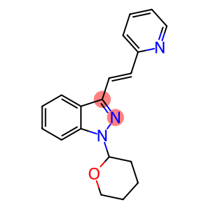 1H-Indazole, 3-[(1E)-2-(2-pyridinyl)ethenyl]-1-(tetrahydro-2H-pyran-2-yl)-