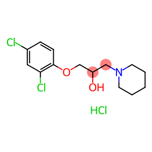 1-Piperidineethanol, a-[(2,4-dichlorophenoxy)methyl]-,hydrochloride (1:1)