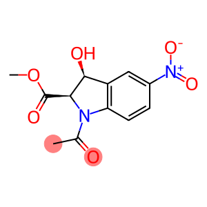 Methyl (2R,3S)-1-acetyl-2,3-dihydro-3-hydroxy-5-nitro-1H-indole-2-carboxylate