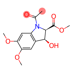 Methyl (2R,3S)-1-acetyl-2,3-dihydro-3-hydroxy-5,6-dimethoxy-1H-indole-2-carboxyl…