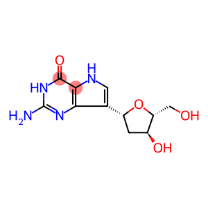 9-DEAZA-2'-DEOXYGUANOSINE (2-AMINO-7-(BETA-D-2-DEOXYRIBOFURANOSYL)PYRROLO[3,2-D]PYRIMIDIN-4-ONE)