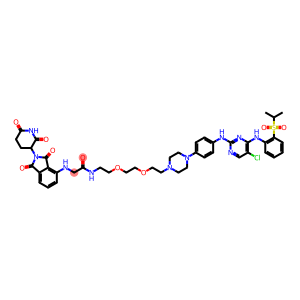 N-(2-(2-(2-(4-(4-((5-Chloro-4-((2-(isopropylsulfonyl)phenyl)amino)pyrimidin-2-yl)amino)phenyl)piperazin-1-yl)ethoxy)ethoxy)ethyl)-2-((2-(2,6-dioxopiperidin-3-yl)-1,3-dioxoisoindolin-4-yl)amino)acetamide