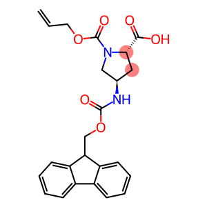 1,2-Pyrrolidinedicarboxylic acid, 4-[[(9H-fluoren-9-ylmethoxy)carbonyl]amino]-, 1-(2-propen-1-yl) ester, (2S,4R)-