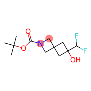 tert-butyl 6-(difluoromethyl)-6-hydroxy-2-azaspiro[3.3]heptane-2-carboxylate