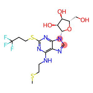 9H-Purin-6-amine, N-[2-(methylthio)ethyl]-9-β-L-ribofuranosyl-2-[(3,3,3-trifluoropropyl)thio]-