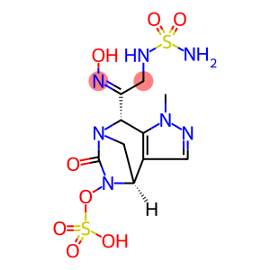 REL-(4R,7R,8S)-8-[(1E)-2-[(AMINOSULFONYL) AMINO]-1-(HYDROXYIMINO)ETHYL]-4,8-DIHYDRO-1- METHYL-6-OXO-