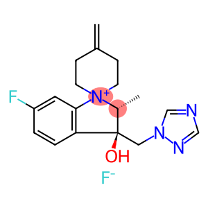 (2R,3R)-3-((1H-1,2,4-Triazol-1-yl)methyl)-6-fluoro-3-hydroxy-2-methyl-4''-methylenespiro[indoline-1,1''-piperidin]-1-ium fluoride