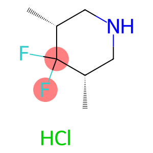 REL-(3R,5S)-4,4-二氟-3,5-二甲基哌啶盐酸盐