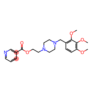 3-Pyridinecarboxylic acid, 2-[4-[(2,3,4-trimethoxyphenyl)methyl]-1-piperazinyl]ethyl ester